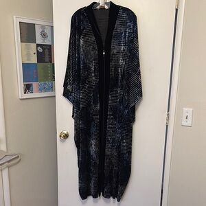 Black and Silver Kimono